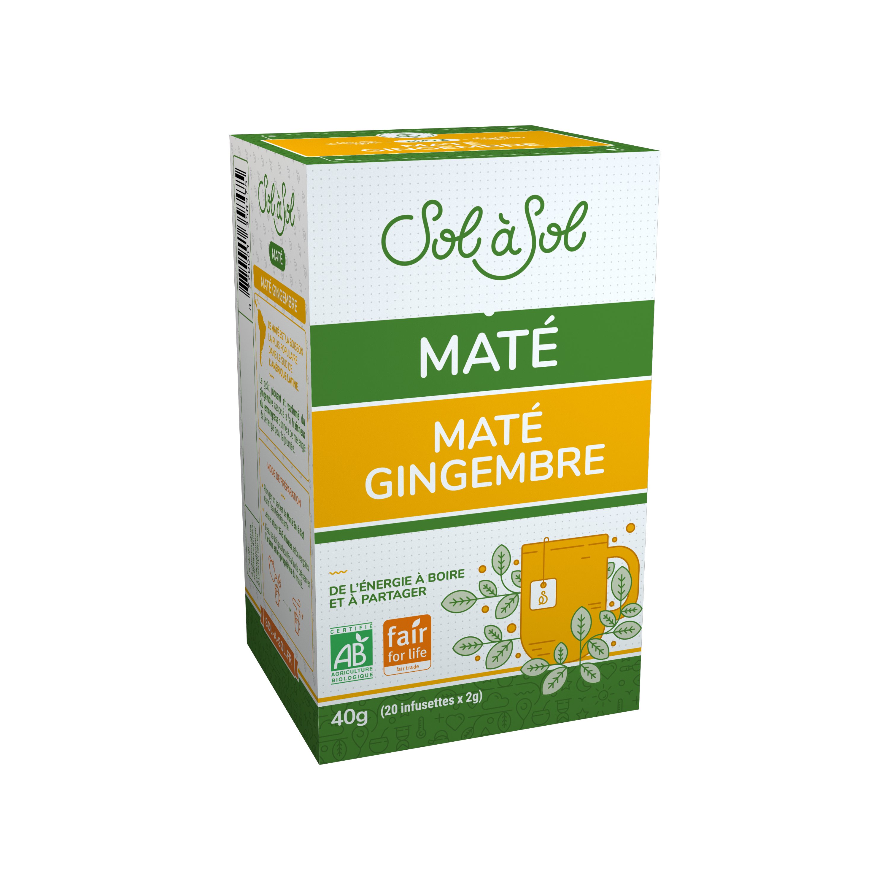Maté gingembre en infusettes