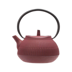 Théière en fonte rouge yokohama 1,1l