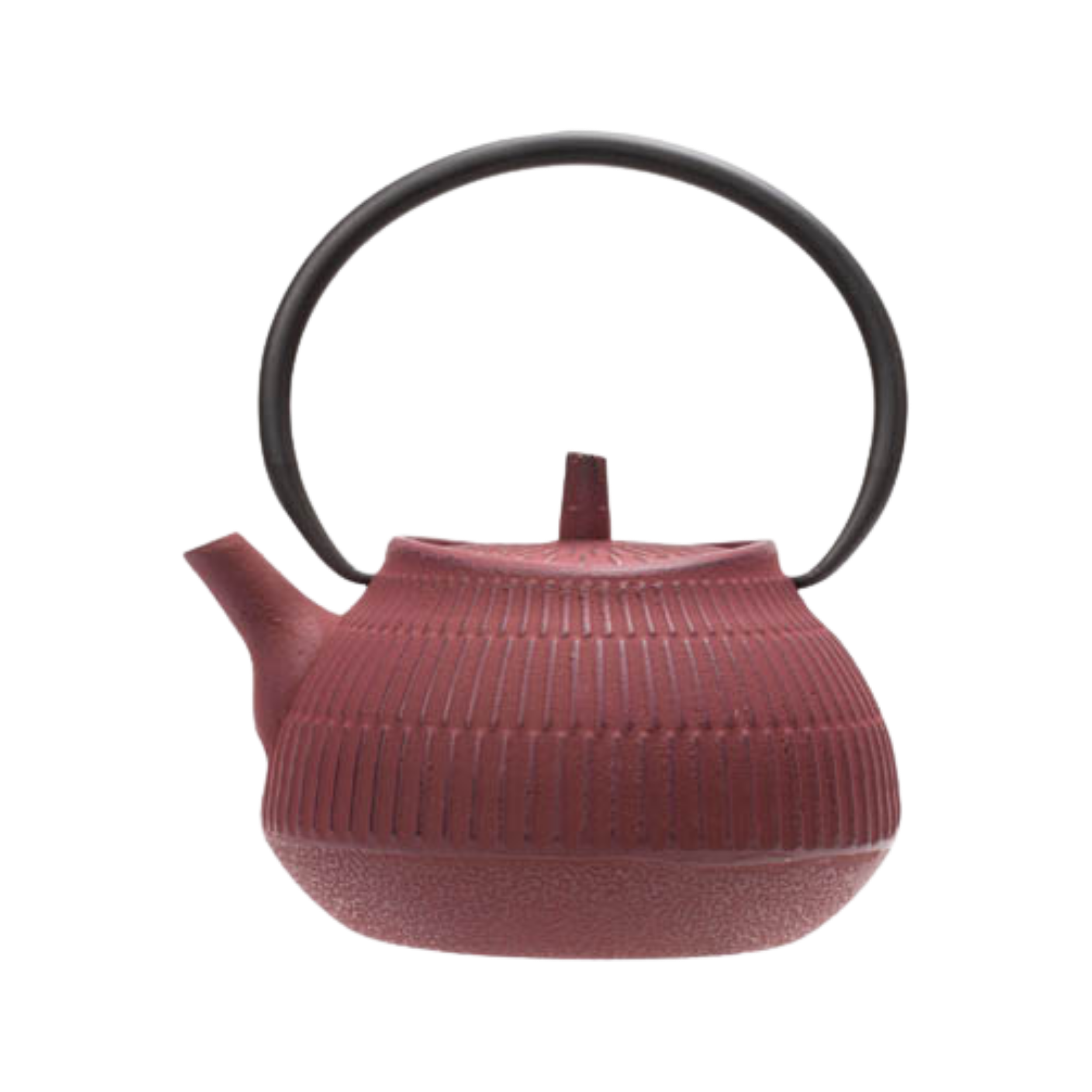 Théière en fonte rouge yokohama 1,1l