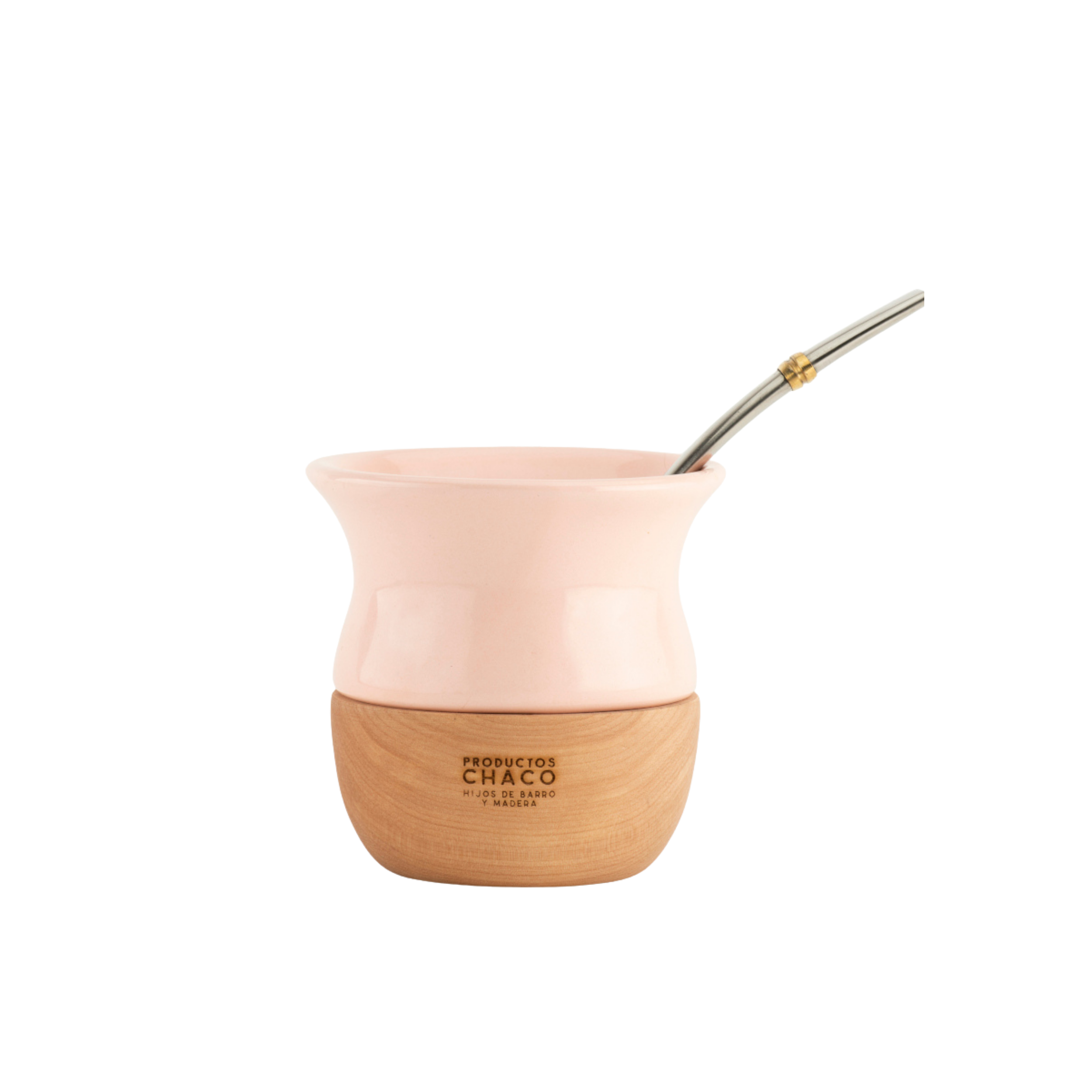 Set à maté "Solo" céramique rose