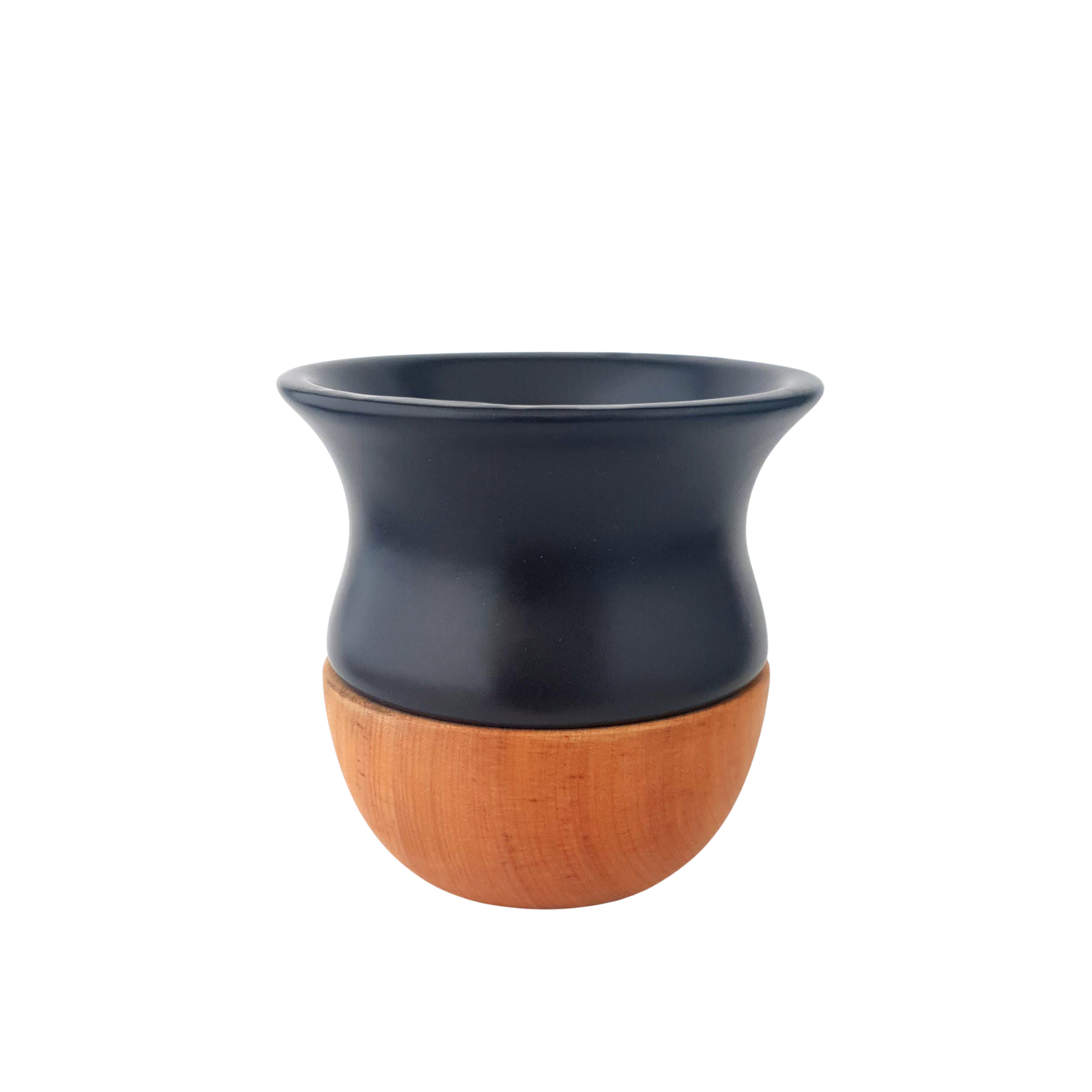 Pot à maté céramique noir mat