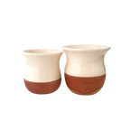 Pot à  maté "Solo" céramique crème satin