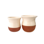 Pot à maté céramique crème satin