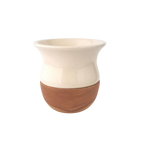 Pot à maté céramique crème satin