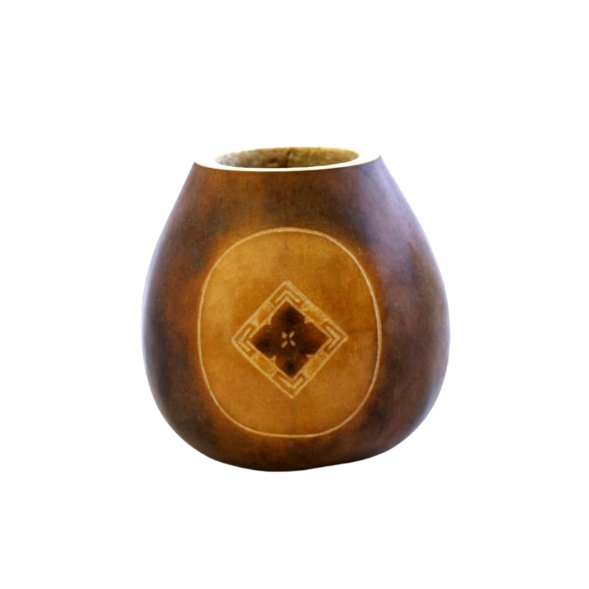 Pot à maté artisanal gravé