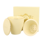 Tasse Ice Cream écrue avec filtre et couvercle 43cl