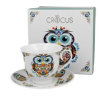 Tasse Hibou avec soucoupe 25cl