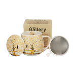 Mug Arbre de vie écru 43cl, avec filtre et couvercle