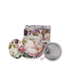 Tasse "Magnolias" 43cl, avec filtre inox