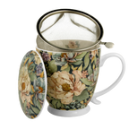 Mug Pivoine bleue avec infuseur 51cl