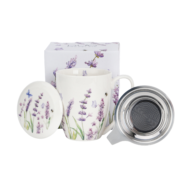 Mug "Lavande"36cl, avec filtre inox