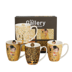 Coffret 4 mugs Gustave Klimt 36cl