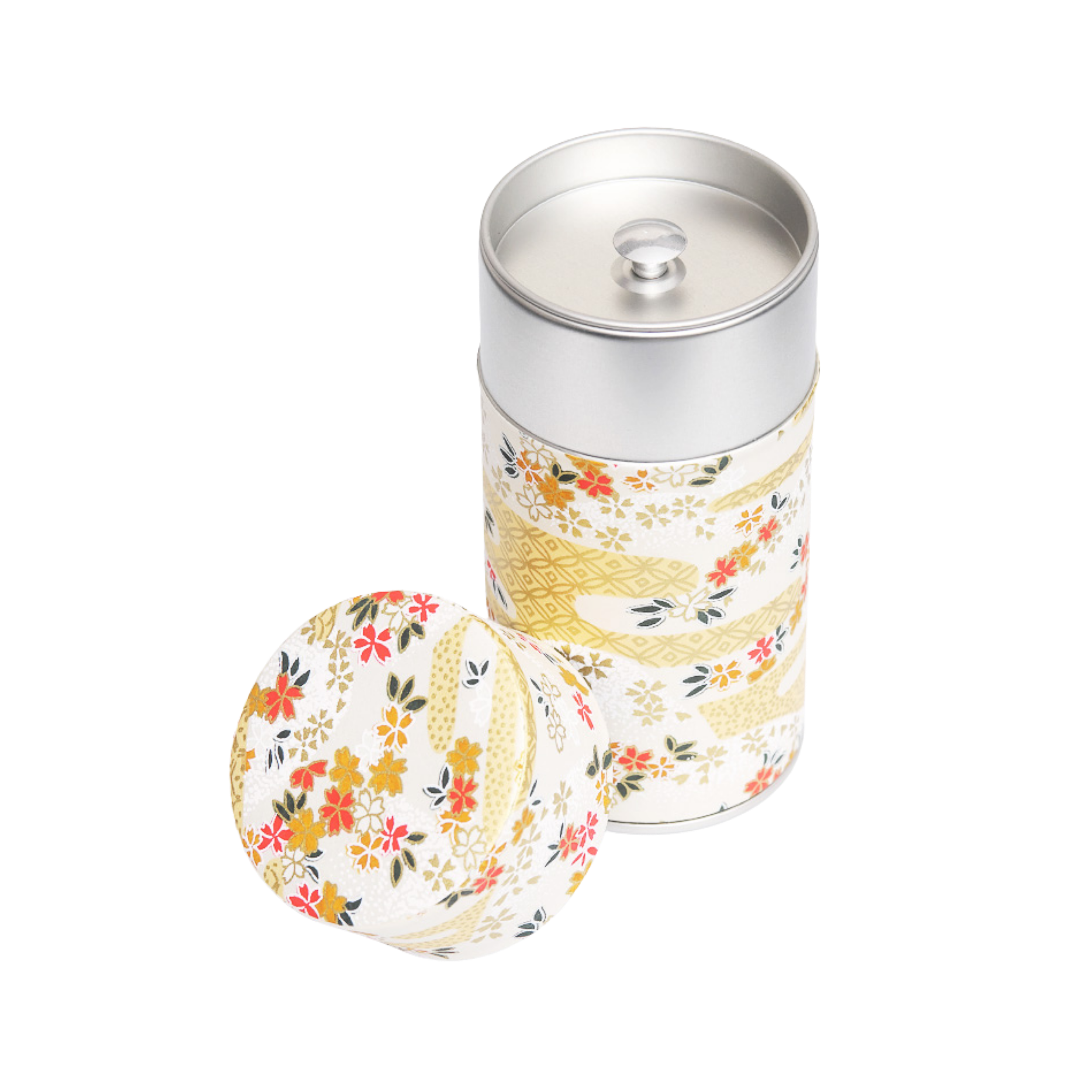 Boîte à thé japonaise Fleurs de brume