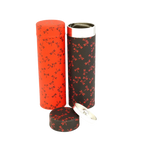 Duo de boîtes rouge et noire avec des papillons