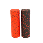 Duo de boîtes rouge et noire avec des papillons