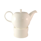 Chauffe-théière en porcelaine blanche