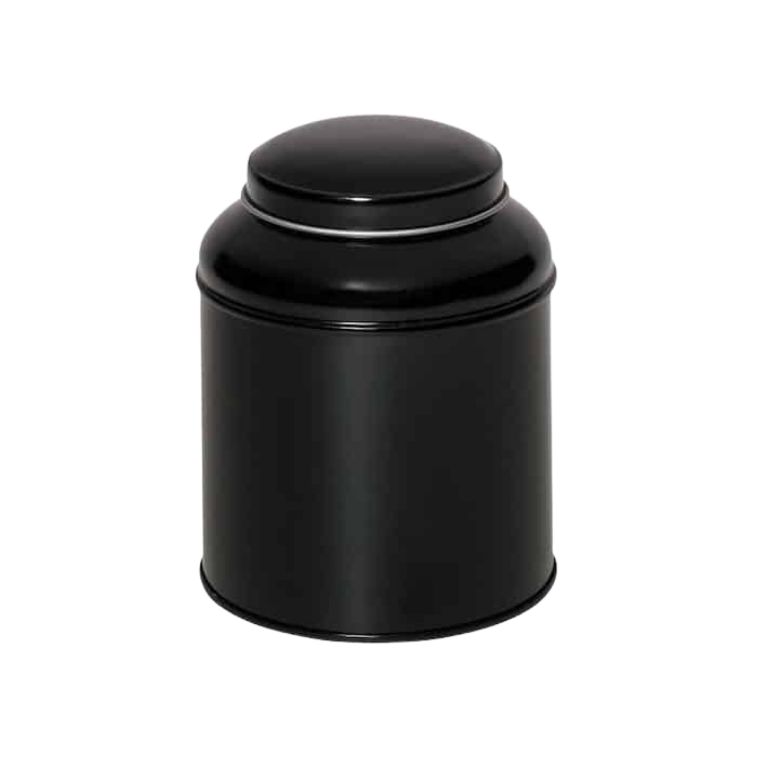 The Dôme, Boîte à thé noire 130g avec double couvercle