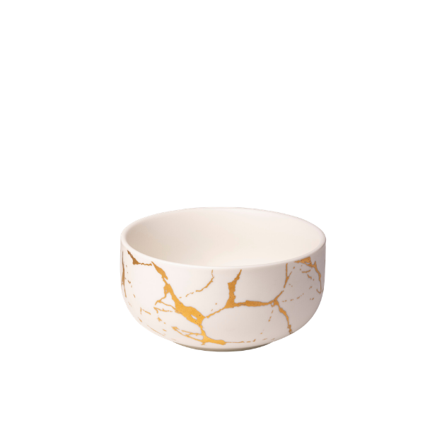 Bol à Matcha céramique marbre blanc