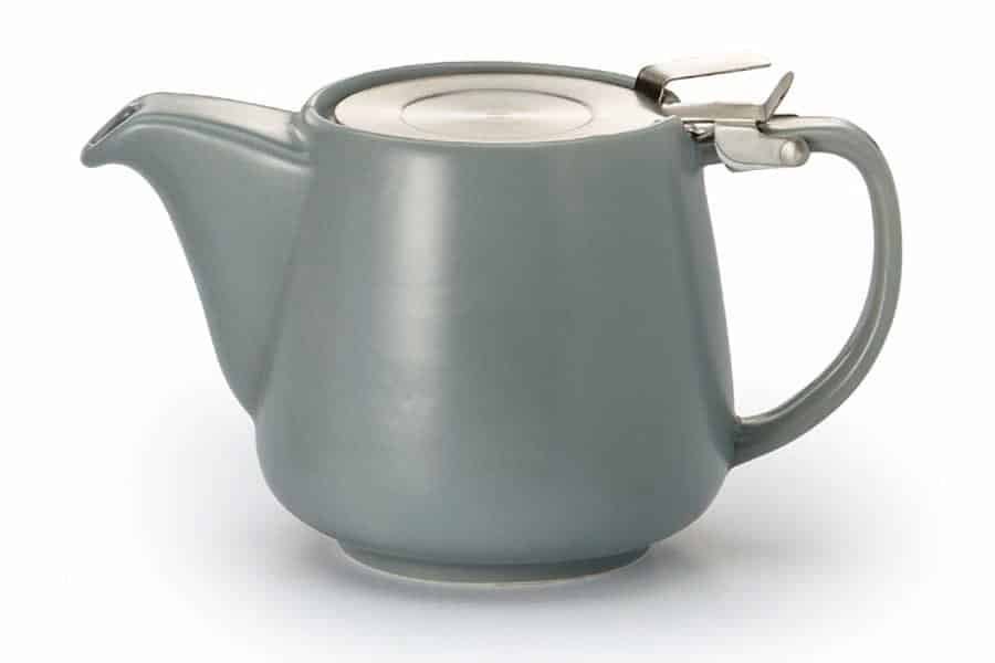 Théière "Taya" grise en porcelaine avec filtre inox 0,5L - Sol à Sol