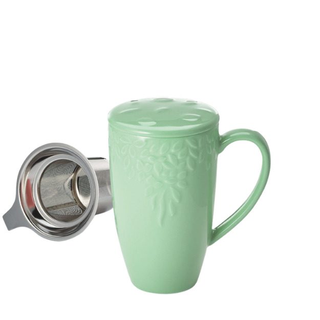 Tisanière Bloom en porcelaine avec filtre 30CL