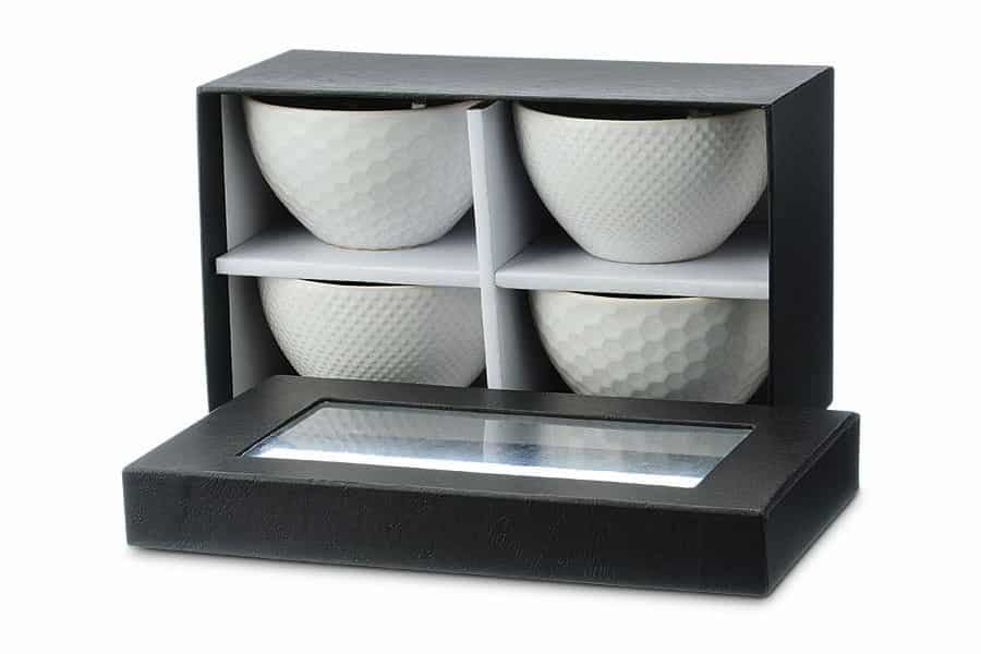 Coffret à thé aya porcelaine blanche