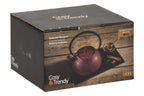 Théière en fonte rouge Tsukumi 1,1l