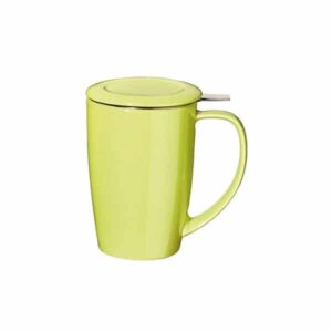 mug jaune avec infuseur inox