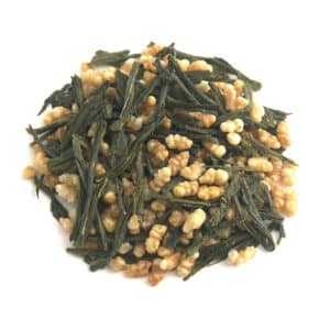 Thé vert bio Genmaicha en feuilles avec du riz torréfié Sol à Sol