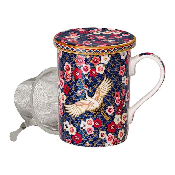 Théière tisanière filtre céramique mug tasse porcelaine couvercle