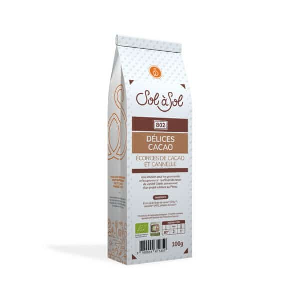 Sachet de tisane cacao cannelle en vrac