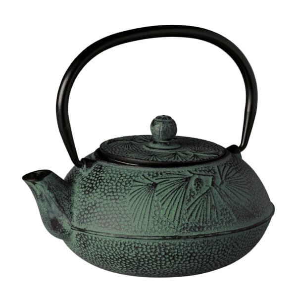 Théière en fonte verte