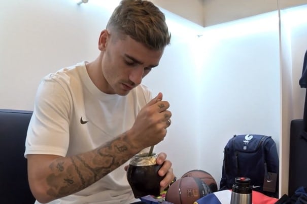 Griezmann en trainde préparer un maté