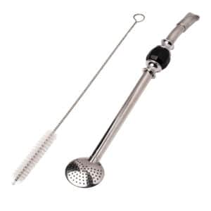 paille à maté avec brosse de nettoyage
