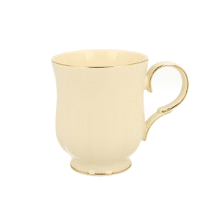 grande tasse en porcelaine avec anse et liserai doré